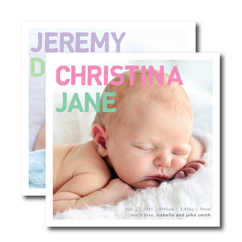 Polka Dots Birth Announcements