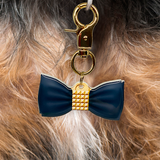 Golden Brooch Bowtie Pet ID Tag