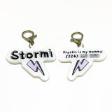 Lightning Bolt White Pet ID Tag