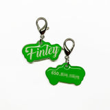 Love Script - Typography Pet ID Tag
