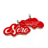 Love Script - Typography Pet ID Tag