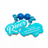 Love Script - Typography Pet ID Tag
