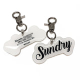 Love Script - Typography Pet ID Tag