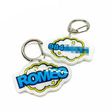 Speech Bubble Superhero Pet ID Tag