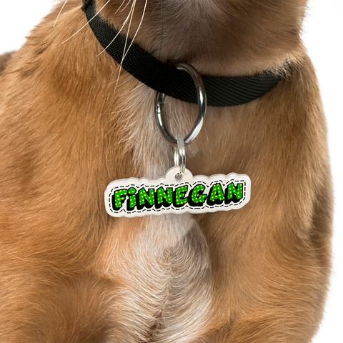 Superhero Comic Pet ID Tag