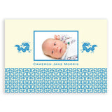 Double Dragons Lattice | Birth Announcements by Blank Sheet