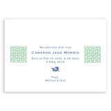 Dragon Lattice | Birth Announcements by Blank Sheet