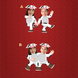 Healthy and Strong 身壯力健 (two cattle 兩個牛牛)