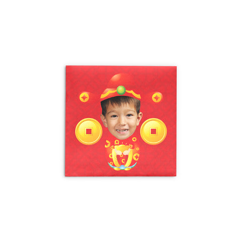 可愛利是封 | 可愛財神利是封 God of Fortune Red Packets 3.5"x3.5"
