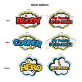 Speech Bubble | Personalized Pet ID Tags for Dogs & Cats by Blank Sheet
