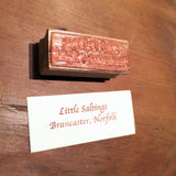 Name border address stamp 40x40mm