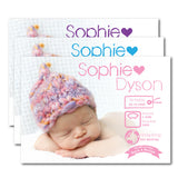 Baby Info Birth Announcements