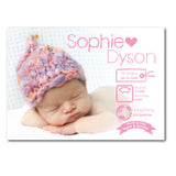 Baby Info Birth Announcements