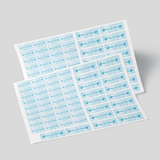Blue stars classic name labels