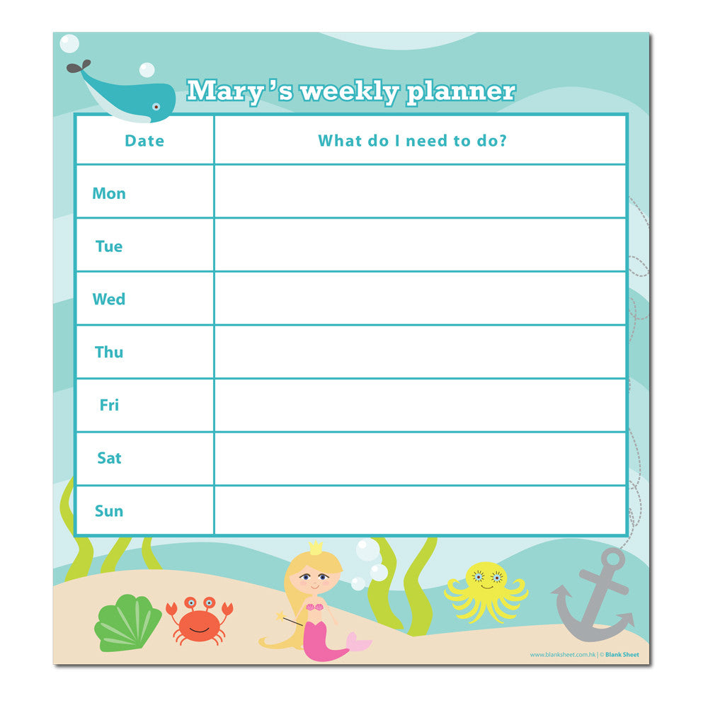 Chore Chart Mermaid