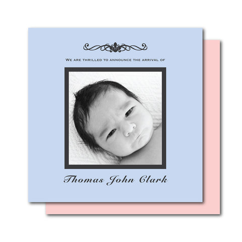 Classic Symbol Birth Announcements
