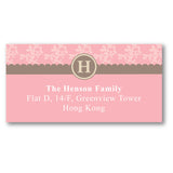 Classy Monogram Birth Announcements