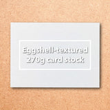 270g eggshell-textured card stock