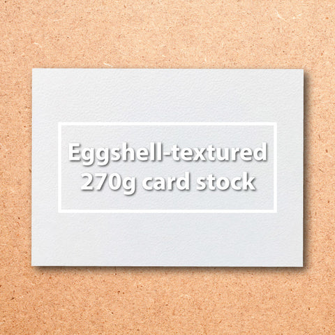 270g eggshell-textured card stock