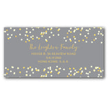Grey address labels