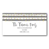 Grey address labels