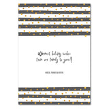 Grey card inside(bi-fold) or back(flat)