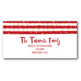 Red address labels