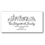 Black & white address labels