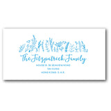 Blue address labels