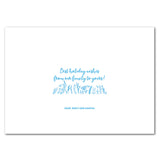 Blue card inside (bi-fold) or back (flat)