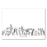Black & white card back(bi-fold)