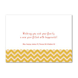 Yellow card inside (bi-fold) or back (flat)