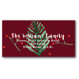 Red address labels