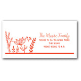 Red address labels