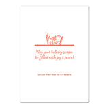 Red card inside(bi-fold) or back(flat)