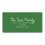 Red address labels