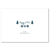 Blue card inside (bi-fold) or back (flat)