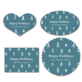 Merry Little Trees (Aqua)