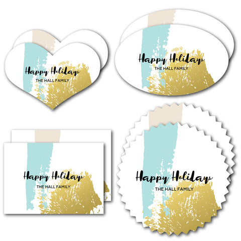 Gift Sticker Labels Gold Gift stickers