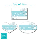 Snowy Holiday | Gift Stickers | Holiday Cards by Blank Sheet