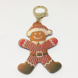 Gingerbread Santa Bashtags®  | Personalized Pet ID Tags for Dogs & Cats by Blank Sheet