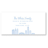 Hong Kong Skyline | Moving Announcements | Blank Sheet