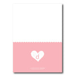 Initial Heart Birth Announcements