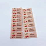 Fabric iron-on name labels