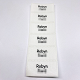 Fabric iron-on name labels