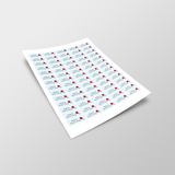 Waterproof name labels