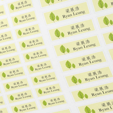Classic name labels