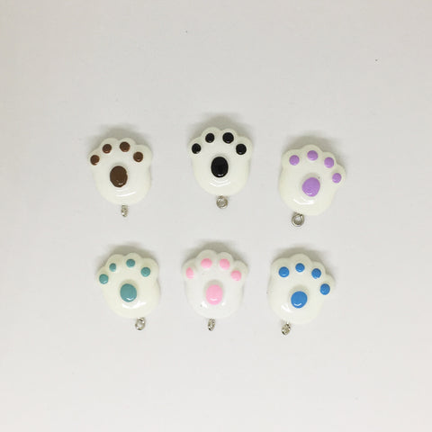 Dog Paw Charms | Add A Charm To Your Pet ID Tag | Blank Sheet
