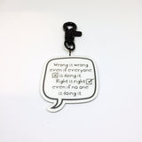 Inspiring Quote Bag Tag | Blank Sheet