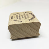 Name around address stamp 40x40mm